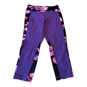 RISE High‎ Waist Crop Activewear Leggings high waist medium impact L Yoga